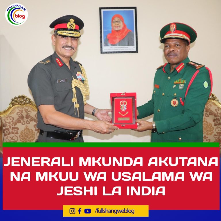 JENERALI MKUNDA AKUTANA NA MKUU WA USALAMA WA JESHI LA INDIA