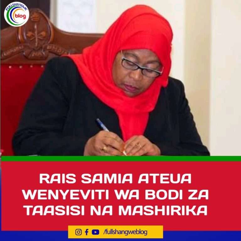 RAIS SAMIA ATEUA WENYEVITI WA BODI ZA TAASISI NA MASHIRIKA