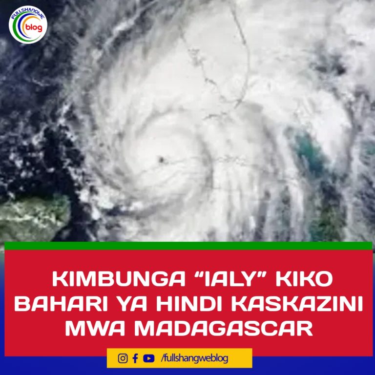 KIMBUNGA “IALY” KIKO BAHARI YA HINDI KASKAZINI MWA MADAGASCAR