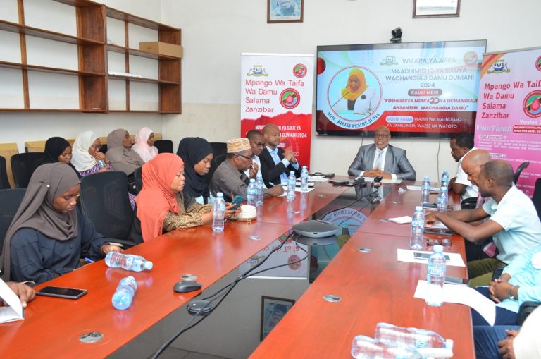 ZANZIBAR ITAUNGANA NA DUNIA KUADHIMSHA SIKU YA WACHANGIAJI DAMU JUNI 14,2024