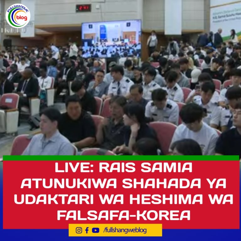 LIVE: RAIS SAMIA ATUNUKIWA SHAHADA YA UDAKTARI WA HESHIMA WA FAlSAFA KOREA