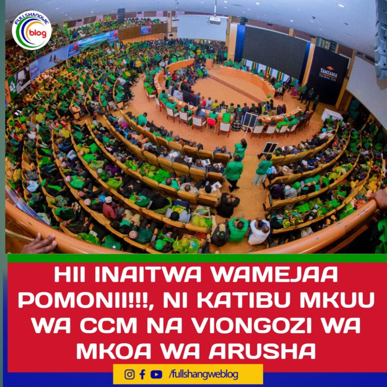HII INAITWA WAMEJAA POMONII!!!, NI KATIBU MKUU WA CCM NA VIONGOZI WA MKOA WA ARUSHA