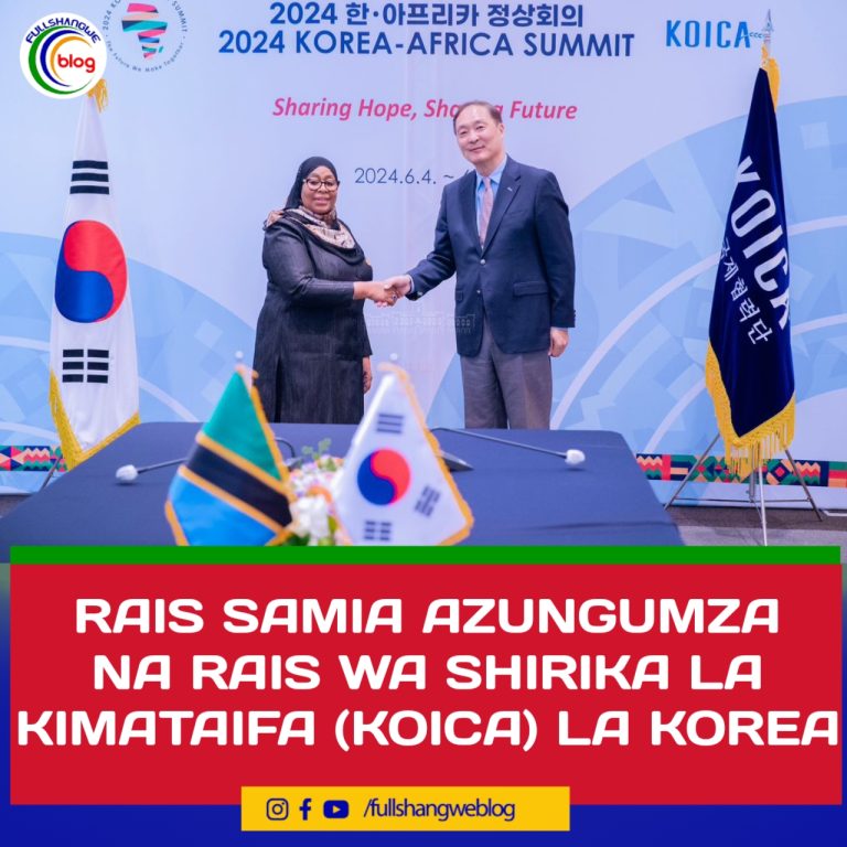 RAIS SAMIA AZUNGUMZA NA RAIS WA SHIRIKA LA KIMATAIFA (KOICA) LA KOREA