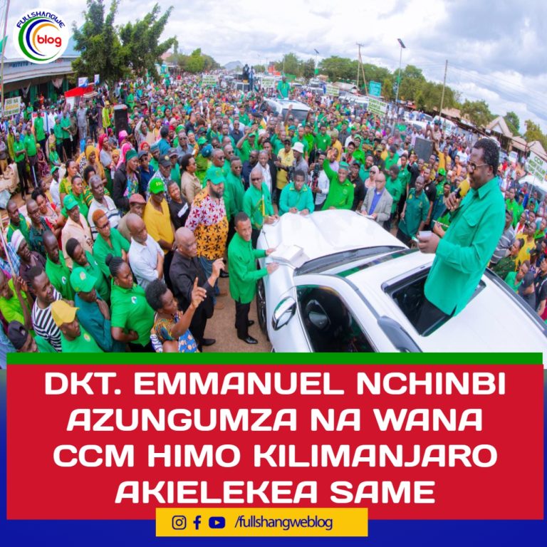 DKT. EMMANUEL NCHINBI AZUNGUMZA NA WANA CCM WA HIMO MKOANI KILIMANJARO AKIELEKEA SAME