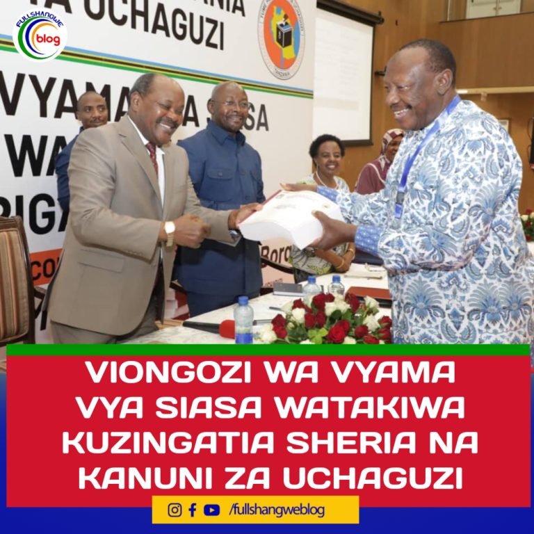 VIONGOZI WA VYAMA VYA SIASA WATAKIWA KUZINGATIA SHERIA NA KANUNI ZA UCHAGUZI