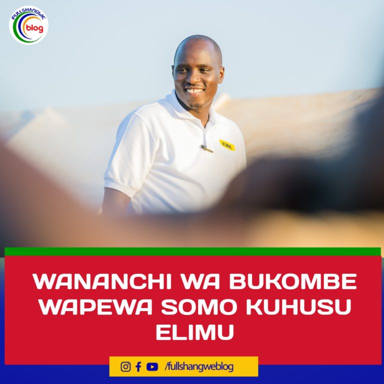 WANANCHI WA BUKOMBE WAPEWA SOMO KUHUSU ELIMU