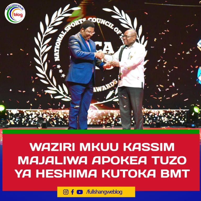 WAZIRI MKUU KASSIM MAJALIWA APOKEA TUZO YA HESHIMA KUTOKA BMT