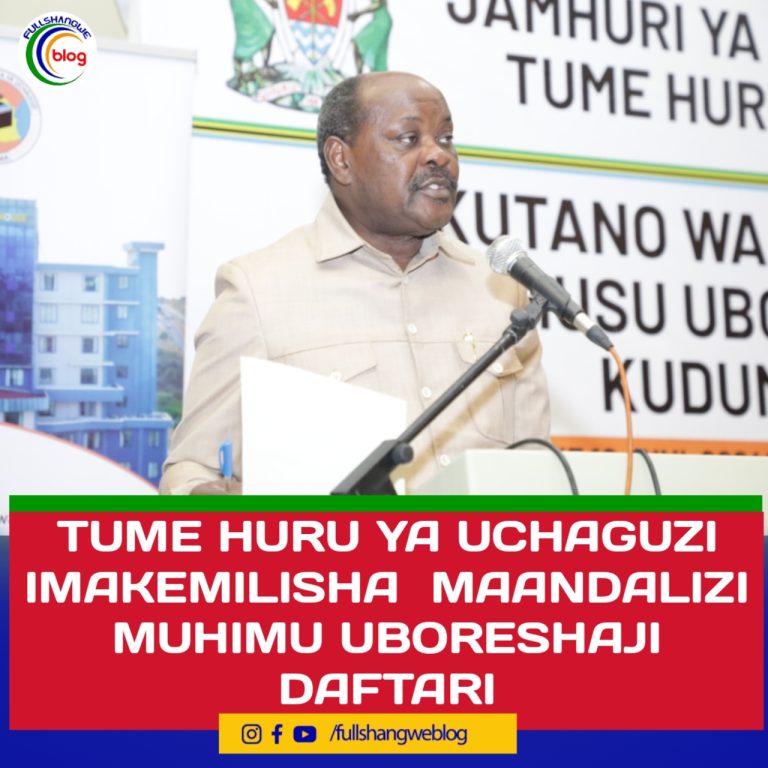 TUME HURU YA UCHAGUZI IMAKEMILISHA  MAANDALIZI MUHIMU UBORESHAJI DAFTARI