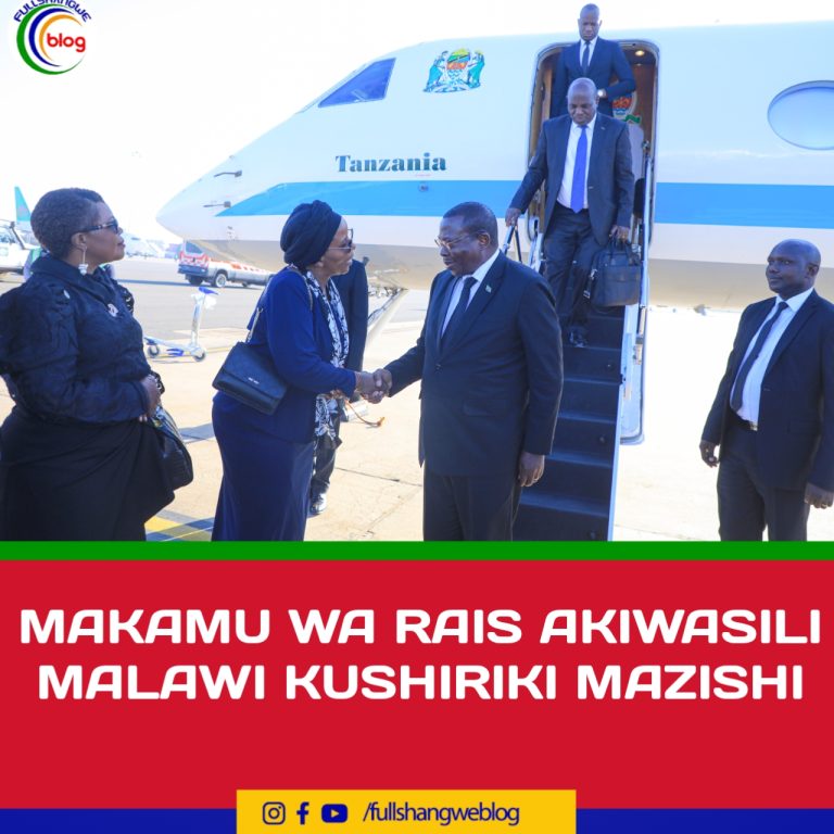 MAKAMU WA RAIS AKIWASILI MALAWI KUSHIRIKI MAZISHI