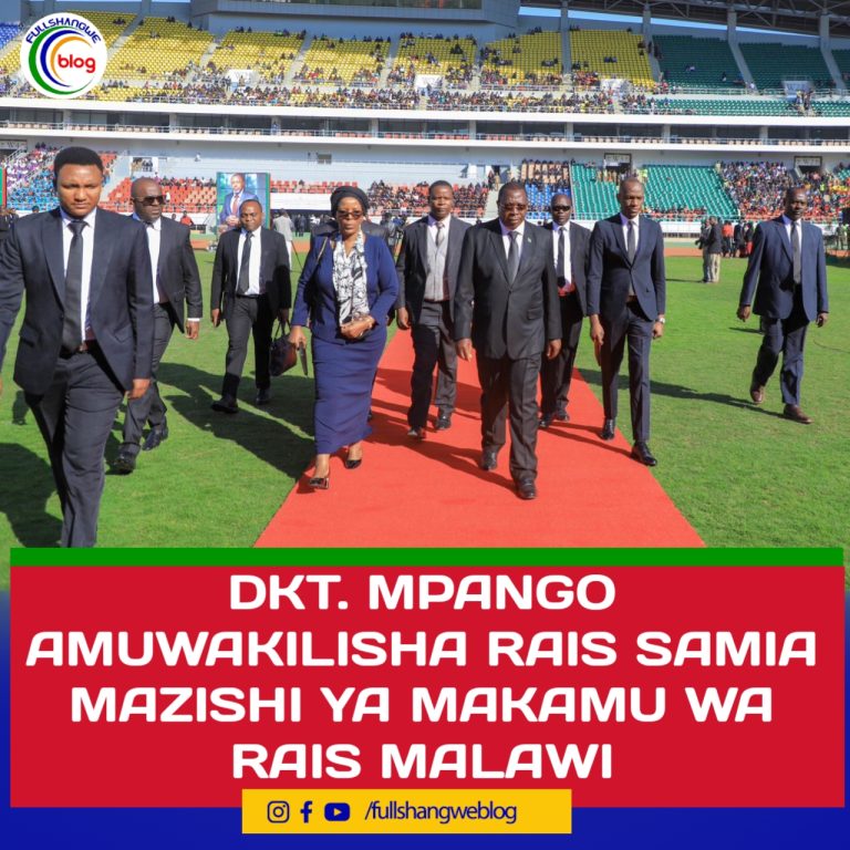 DKT. MPANGO AMUWAKILISHA RAIS SAMIA MAZISHI YA MAKAMU WA RAIS MALAWI