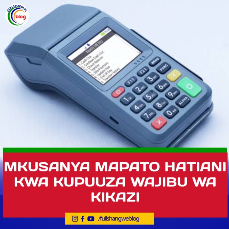 MKUSANYA MAPATO HATIANI KWA KUPUUZA WAJIBU WA KIKAZI