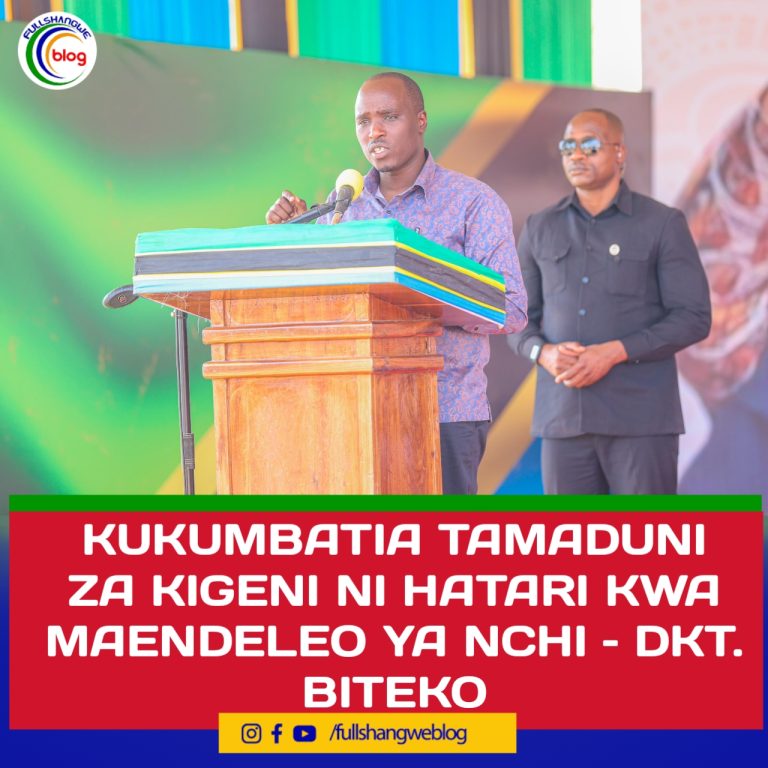 KUKUMBATIA TAMADUNI ZA KIGENI NI HATARI KWA MAENDELEO YA NCHI – DKT. BITEKO