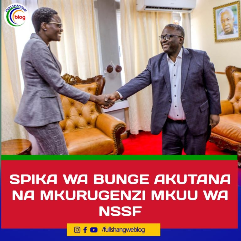 SPIKA WA BUNGE AKUTANA NA MKURUGENZI MKUU WA NSSF