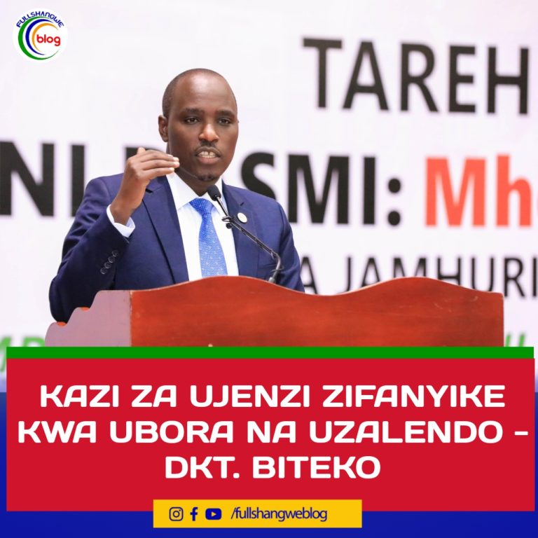 KAZI ZA UJENZI ZIFANYIKE KWA UBORA NA UZALENDO – DKT. BITEKO