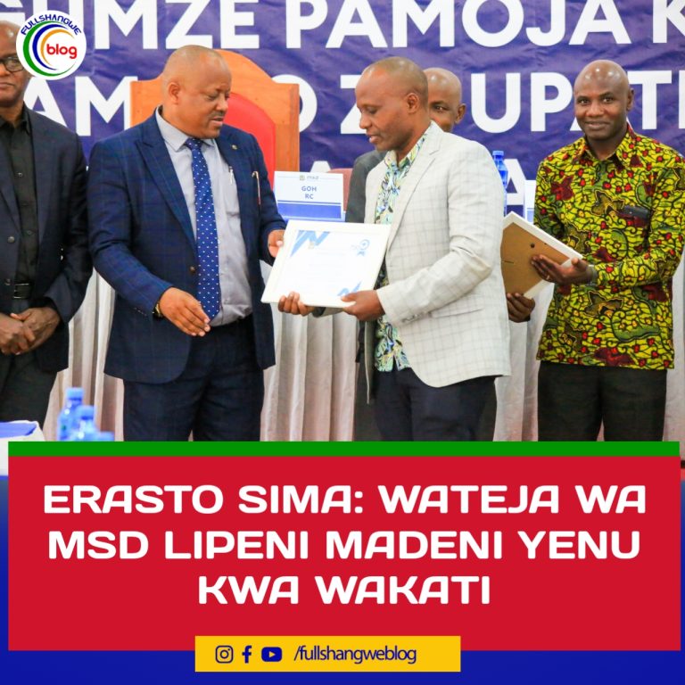 ERASTO SIMA: WATEJA WA MSD LIPENI MADENI YENU KWA WAKATI