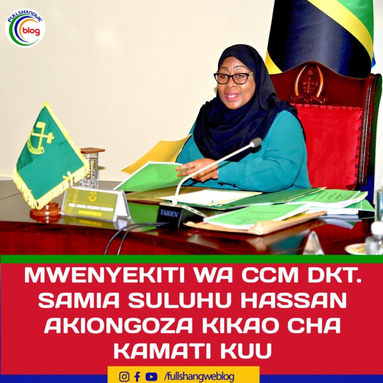 MWENYEKITI WA CCM DKT. SAMIA SULUHU HASSAN AKIONGOZA KIKAO CHA KAMATI KUU