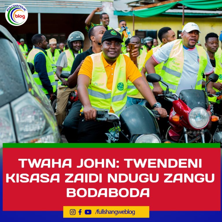 TWAHA JOHN: TWENDENI KISASA ZAIDI NDUGU ZANGU BODABODA