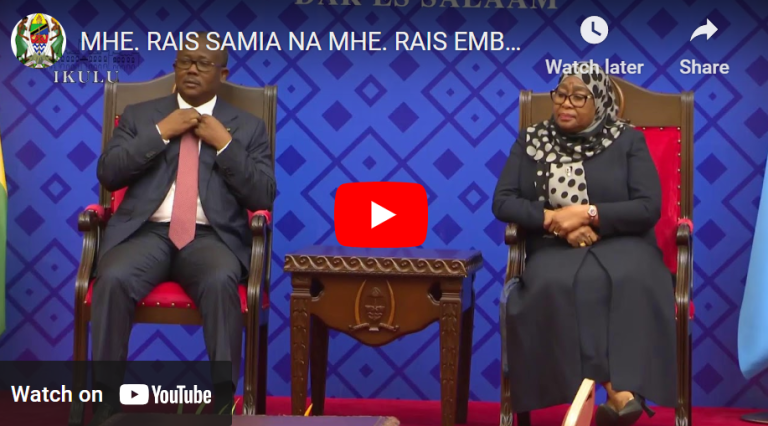 MHE. RAIS SAMIA NA MHE. RAIS EMBALÓ WAKIZUNGUMZA NA VYOMBO VYA HABARI IKULU, DAR ES SALAAM