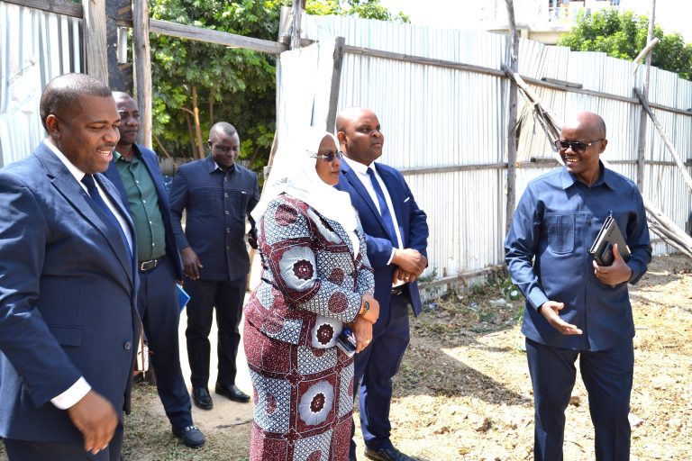 WAZIRI KIJAJI AKAGUA UJENZI WA JENGO LA OFISI
