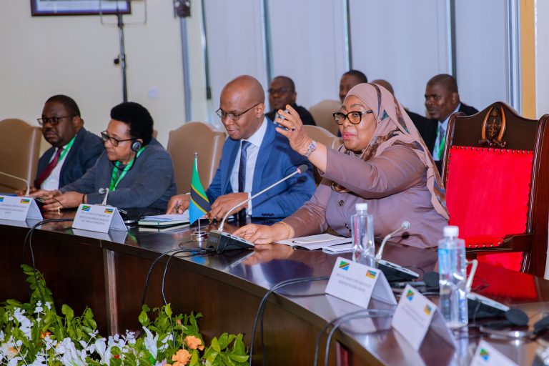 RAIS SAMIA, RAIS NYUSI WA MSUMBIJI NA UJUMBE WAO WAFANYA MAZUNGUMZO IKULU