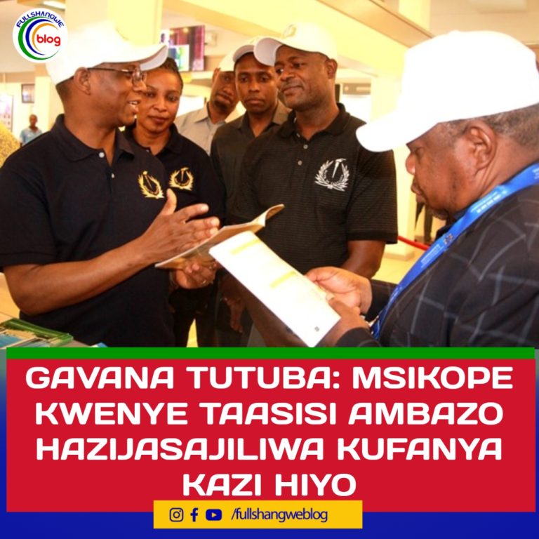 GAVANA TUTUBA: MSIKOPE KWENYE TAASISI AMBAZO HAZIJASAJILIWA KUFANYA KAZI HIYO