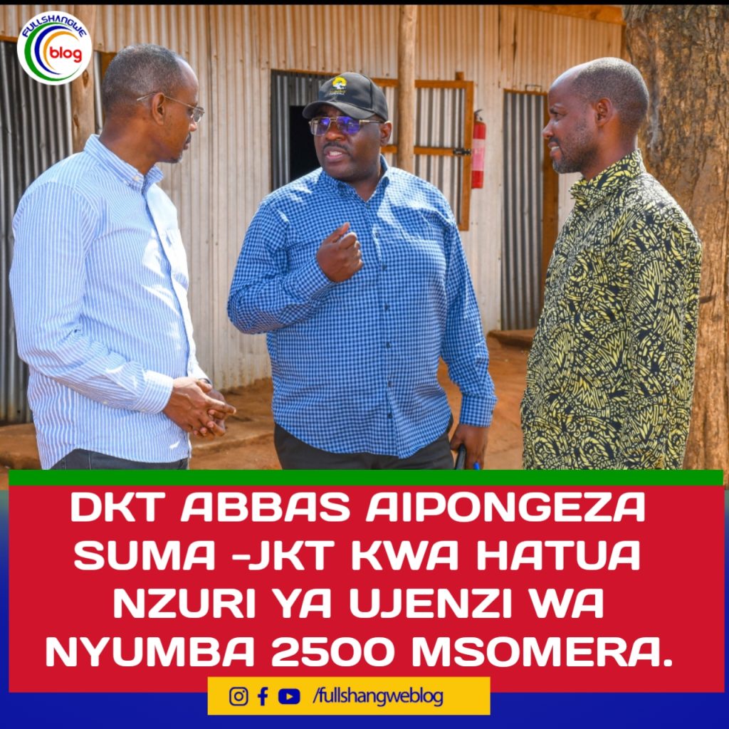 DKT ABBAS AIPONGEZA SUMA -JKT KWA HATUA NZURI YA UJENZI WA NYUMBA 2500 MSOMERA.