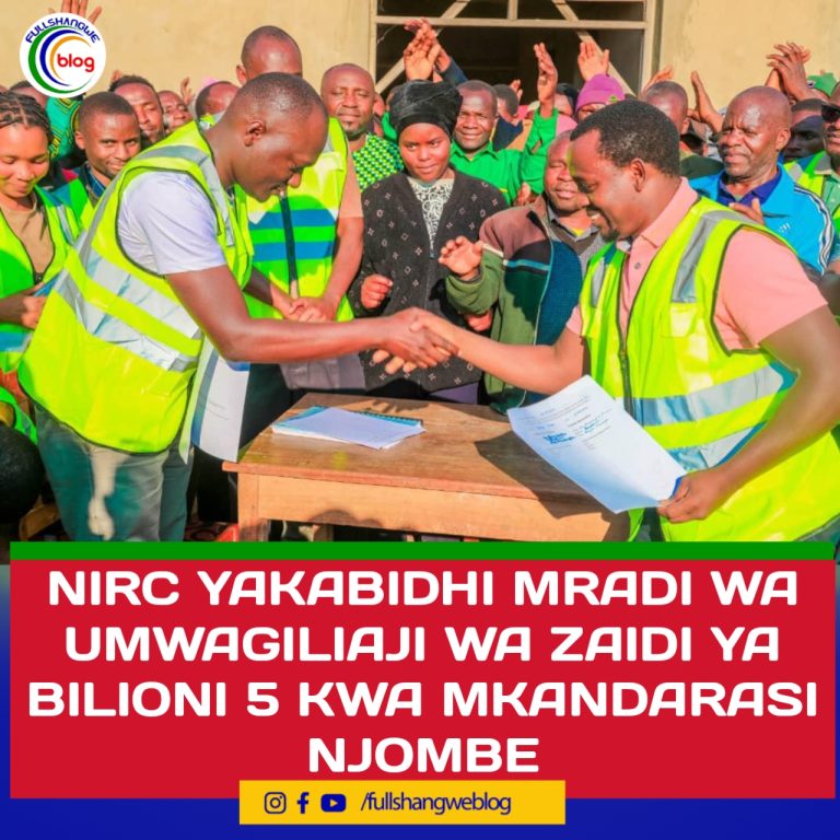 NIRC YAKABIDHI MRADI WA UMWAGILIAJI WA ZAIDI YA BILIONI 5 KWA MKANDARASI NJOMBE