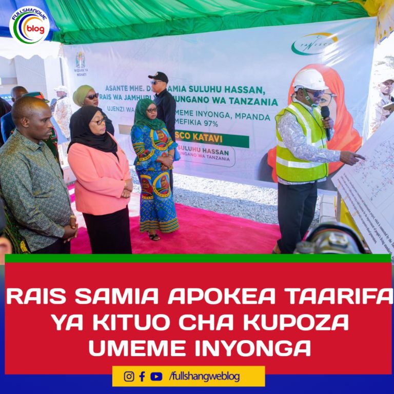 RAIS SAMIA APOKEA TAARIFA YA KITUO CHA KUPOZA UMEME INYONGA