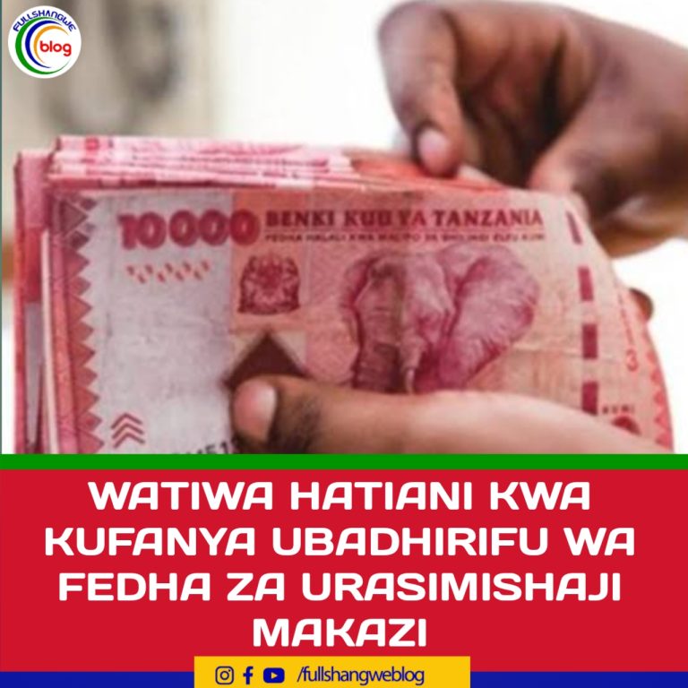 WATIWA HATIANI KWA KUFANYA UBADHIRIFU WA FEDHA ZA URASIMISHAJI MAKAZI