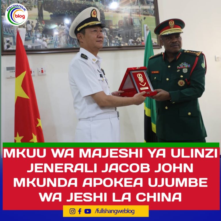 MKUU WA MAJESHI YA ULINZI JENERALI JACOB JOHN MKUNDA APOKEA UJUMBE WA JESHI LA CHINA