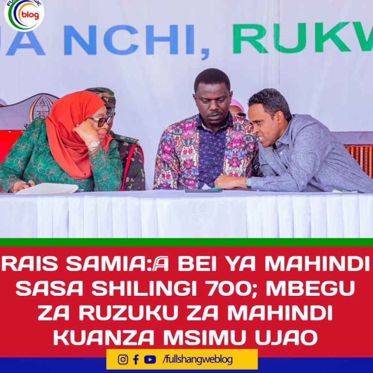 RAIS SAMIA:  BEI YA MAHINDI SASA SHILINGI 700; MBEGU ZA RUZUKU ZA MAHINDI KUANZA MSIMU UJAO