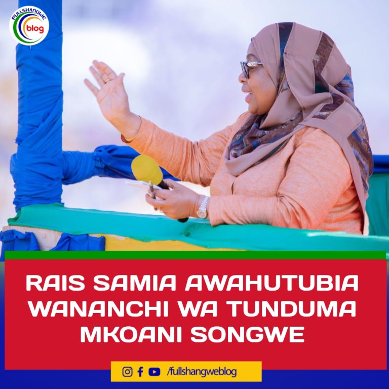 RAIS SAMIA AWAHUTUBIA WANANCHI WA TUNDUMA MKOANI SONGWE