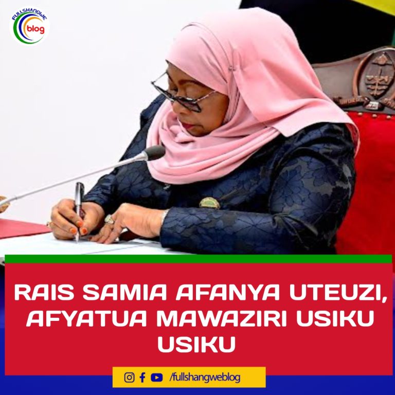 RAIS SAMIA AFANYA UTEUZI, AFYATUA MAWAZIRI USIKU USIKU