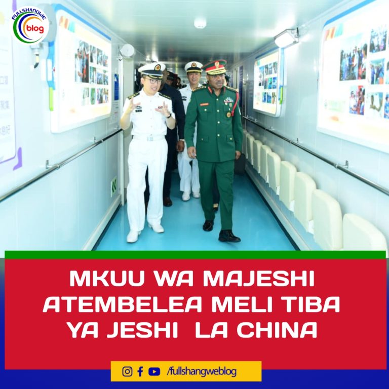 MKUU WA MAJESHI ATEMBELEA MELI TIBA YA JESHI  LA CHINA