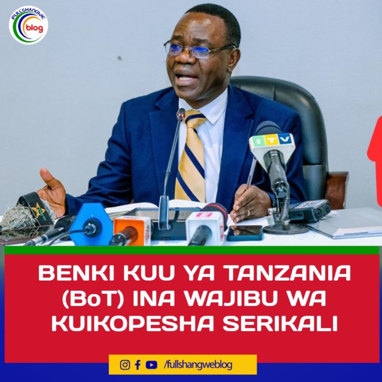 BENKI KUU YA TANZANIA (BoT) INA WAJIBU WA KUIKOPESHA SERIKALI