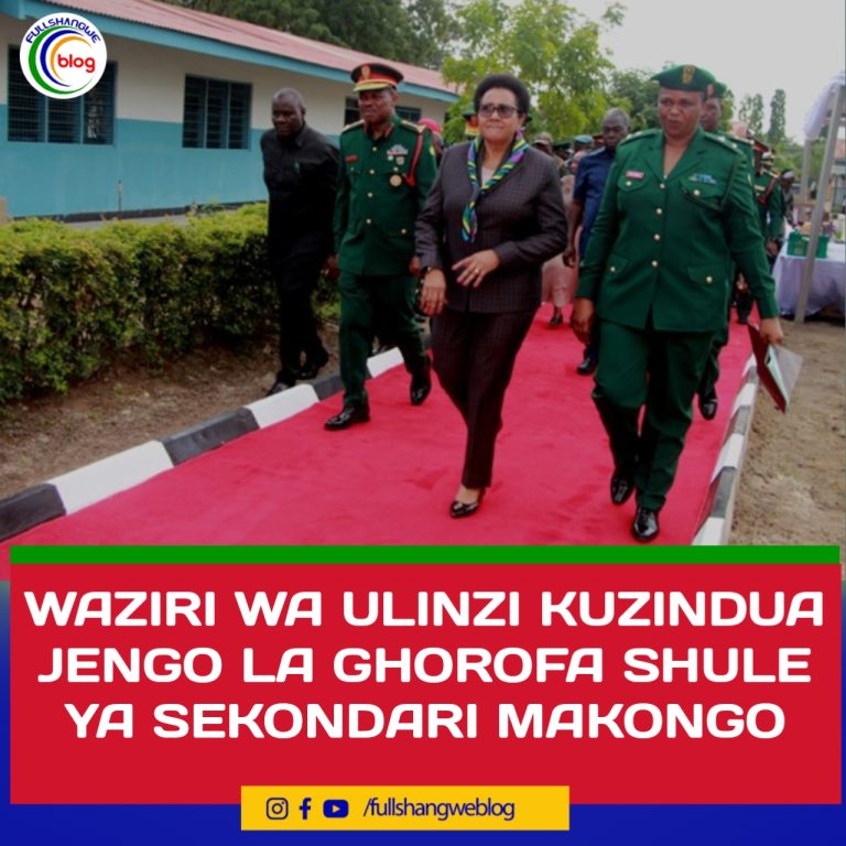 WAZIRI WA ULINZI KUZINDUA JENGO LA GHOROFA SHULE YA SEKONDARI MAKONGO