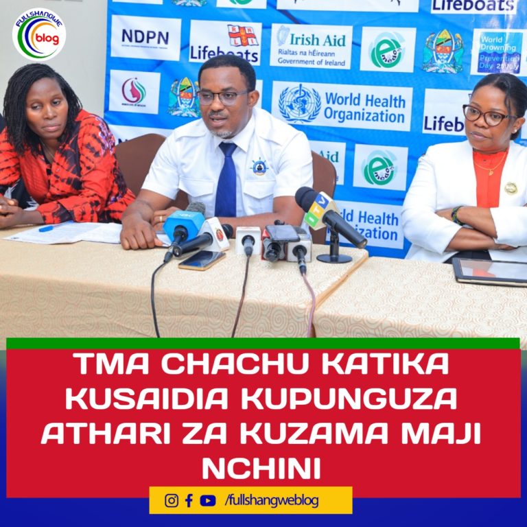 TMA CHACHU KATIKA KUSAIDIA KUPUNGUZA ATHARI ZA KUZAMA MAJI NCHINI.