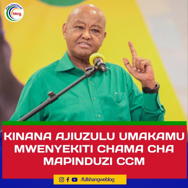 KINANA AJIUZULU UMAKAMU MWENYEKITI CHAMA CHA MAPINDUZI CCM