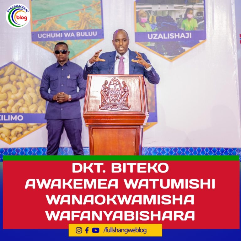 DKT. BITEKO AWAKEMEA WATUMISHI WANAOKWAMISHA WAFANYABISHARA