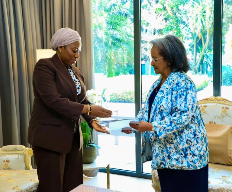 WAZIRI UMMY MWALIMU AWASILISHA UJUMBE MAALUM WA RAIS SAMIA KWA RAIS WA ETHIOPIA