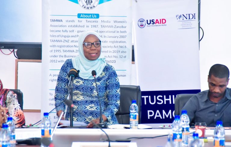 TAMWA ZANZIBAR YAZUNGUMZIA TATHMINI YA VIKWAZO VYA WANAWAKE KUSHIRIKI NAFASI ZA UONGOZI.