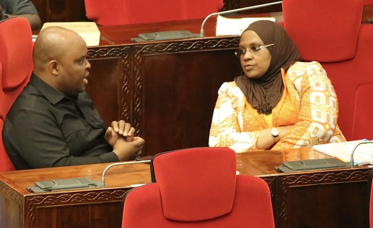 WAZIRI KIJAJI NA NAIBU WAZIRI KHAMIS WAKISHIRIKI KIKAO CHA BUNGE LEO