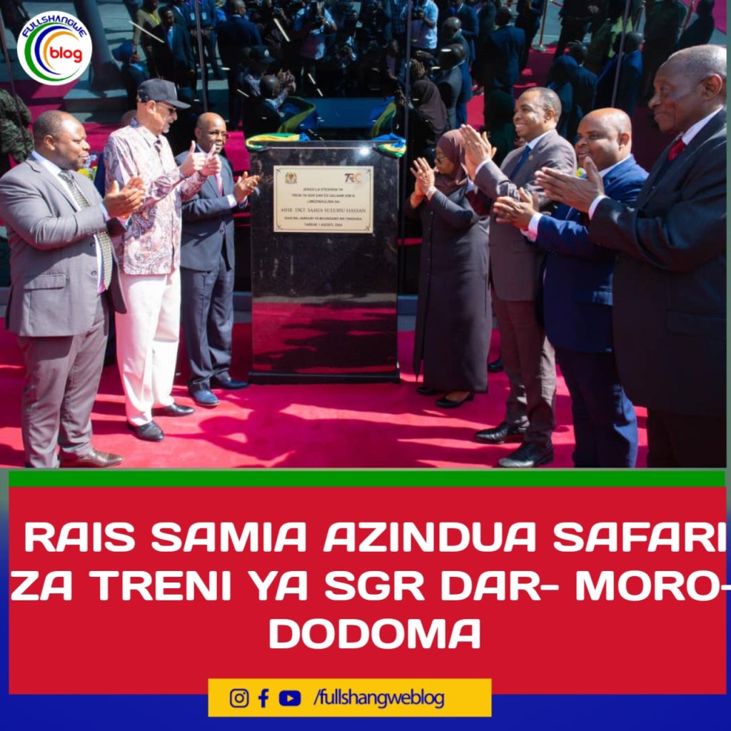 RAIS SAMIA AZINDUA SAFARI ZA TRENI YA SGR DAR- MORO- DODOMA