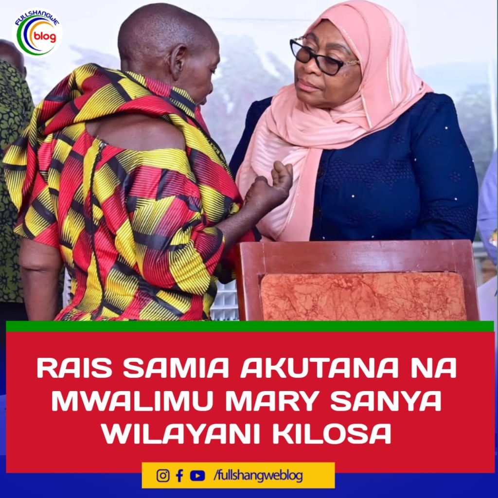 RAIS SAMIA AKUTANA NA MWALIMU MARY SANYA WILAYANI KILOSA
