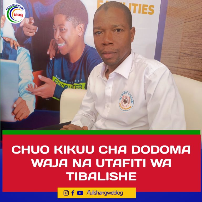 CHUO KIKUU CHA DODOMA WAJA NA UTAFITI WA TIBALISHE