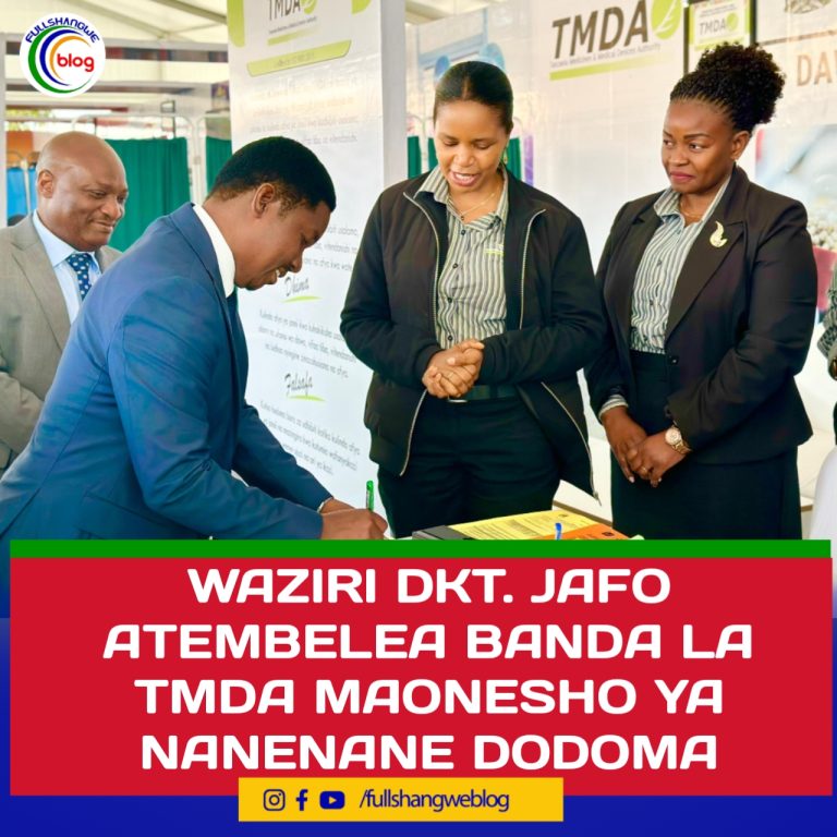 WAZIRI DKT. JAFO ATEMBELEA BANDA LA TMDA MAONESHO YA NANENANE DODOMA
