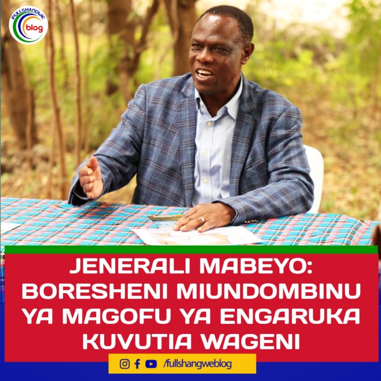 JENERALI MABEYO: BORESHENI MIUNDOMBINU YA MAGOFU YA ENGARUKA KUVUTIA WAGENI