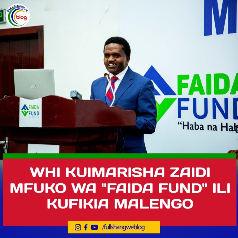 WHI KUIMARISHA ZAIDI MFUKO WA “FAIDA FUND” KUFIKIA MALENGO