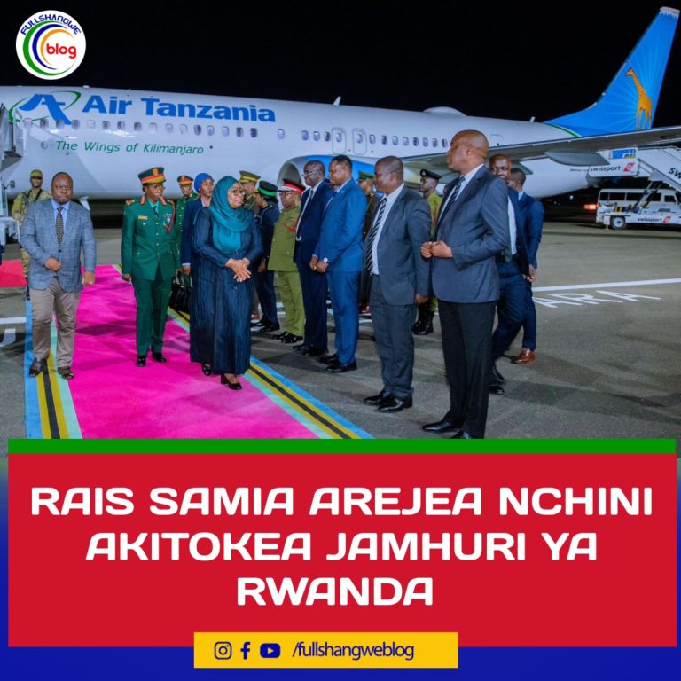 RAIS SAMIA AREJEA NCHINI AKITOKEA JAMHURI YA RWANDA