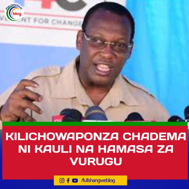 KILICHOWAPONZA CHADEMA NI KAULI NA HAMASA ZA VURUGU
